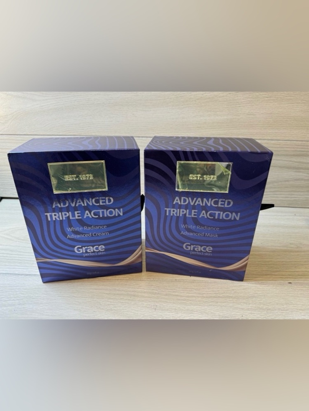 Grace Advanced Triple Action Skincare Set in Deep Blue Advanced Cream & Mask